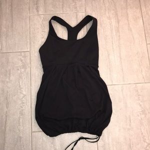 Lululemon black racerback bubble tank